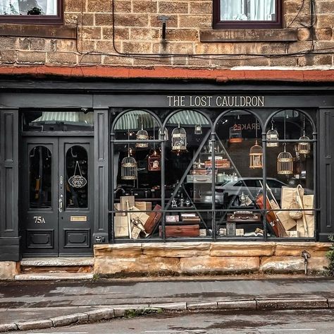 The Lost Cauldron Magic Shop Interior, Outside Layout, Book Store Cafe, Witches Shop, Diagon Alley Shops, Witchy Store, Witchcraft Store, Texture Studies, Witch Store