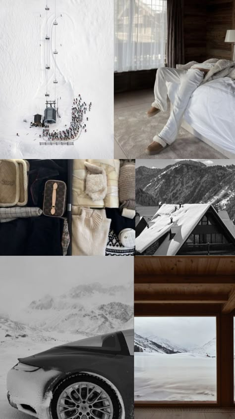 #winter #switzerland #aesthetics #snow #wintermood #moodboard Sporty Winter Outfits, Winter Switzerland, Vision Collage, Aspen Ski, Skiing Aesthetic, Gemma Ward, Feed Goals, Winter Princess, Winter Photoshoot