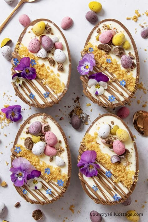 Easter Egg Cheesecake, Dessert For Easter, Retro Desserts, Easter Entertaining, Easter Sweets, Chocolate Egg, Easter Desserts Recipes, Slow Cooker Desserts, Easter Baking