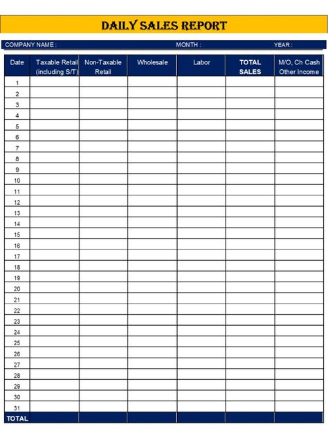 Daily Sales Report Template – Free Report Templates Daily Sales Report Template, Sales Poster, Stock Report, Sales Report Template, Sales Report, Invoice Format, Daily Schedule Template, Insurance Sales, Collection Ideas