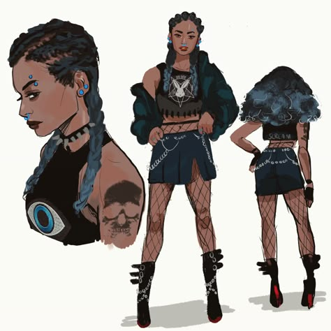 ArtStation - THE BAND, muna abdirahman Black Characters, Black Anime Characters, Black Anime, Male Character, Arte Fantasy, Life Is Strange, Female Character Design, Character Design References, Character Inspo