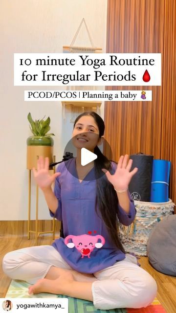 Ridavo on Instagram: "A regular menstrual cycle occurs after 28 days to 35 days and lasts for 4-6 days approximately. Irregular periods! You may count a period to be irregular if it does not start even after 35 days.  Why Asanas? Yoga asanas stretches the abdominal area and stimulates the reproductive organs, promoting hormonal balance as well as Improves blood flow to the pelvic area, alleviate cramps, and reduce stress.   ❌ Say no to tea and coffee. Caffeine can imbalance hormone levels and can lead to irregular periods. ❌ Avoid junk food and packaged snacks. They’re filled with unhealthy fats and additives that can throw off your hormonal balance. ❌ Say no to refined oils & sugars. It can lead to blood sugar spikes and crashes, contributing to irregular cycles. ❌ No to spicy and oily fo Yoga For Irregular Periods Asana, Yoga For Regular Menstrual Cycle, How To Get Regular Periods, Yoga For Regular Periods, Yoga For Periods To Come, Regular Periods How To Get, Period Workout Exercises, How To Get Your Period To Start Now, Yoga For Irregular Periods