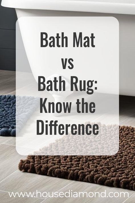 Deciding between a bath mat and a bath rug? Our article makes it easy! We delve into the differences, benefits, and best uses for each, helping you choose the right one for your bathroom. Whether you're looking for practicality, comfort, or style, we've got insights and tips to guide your decision. Find out which option suits your space and lifestyle, and elevate your bathroom experience with the perfect pick! Large Bathroom Rug Ideas, Small Bathroom Rug Ideas, Bathroom Rug Placement, Bath Rug Ideas, Bathroom Rugs Ideas Master, Bathmat Ideas Bathroom, Master Bath Rugs, Bath Mat Ideas Bathroom, Bathroom Mat Ideas