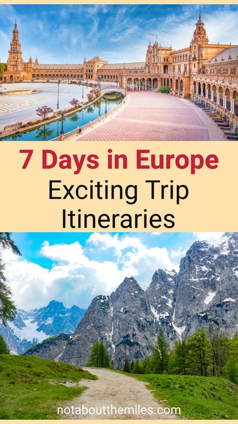 7 Days in Europe: 25 Exciting Itineraries for Your One Week Europe Trip! - It's Not About the Miles Europe Itinerary, European Itineraries, Europe Train, Europe Bucket List, Europe Trip Itinerary, Europe Itineraries, Netherlands Travel, Europe Tours, Anniversary Trips