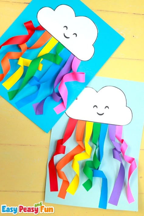 Get ready for a burst of springtime creativity with our Swirly Rainbow Craft for Kids—a perfect spring craft idea for kids! Little ones will love getting hands-on with this colorful paper craft as they twist and twirl to create their own magical rainbows. Rainbow Craft Kindergarten, Rainbow Art And Craft, Spring Activities For Kids Preschool, Rainbow Crafts For Toddlers, Preschool Aesthetic, Rainbow Paper Craft, Rainbow Art For Kids, Rainbow Craft Ideas, Summer Crafts For Adults