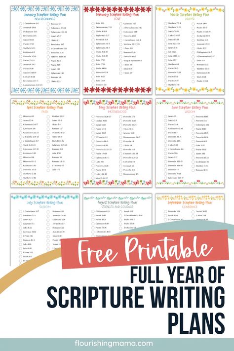 Looking to continually grow your faith all throughout the year? Download these 12 monthly Scripture writing plans! Each month has a dedicated theme for verses to read and write that month. Read and study God's Word even if you only have a few minutes each day! November Scripture Writing Plan 2024, July Scripture Writing Plan 2024, Daily Scripture Verses 2024, Scripture Writing Plans July 2024, Monthly Scripture Writing Plan 2023, Daily Scripture Writing 2024, December Scripture Writing Plan, Scripture Writing Plans 2024, June Scripture Writing Plan 2024