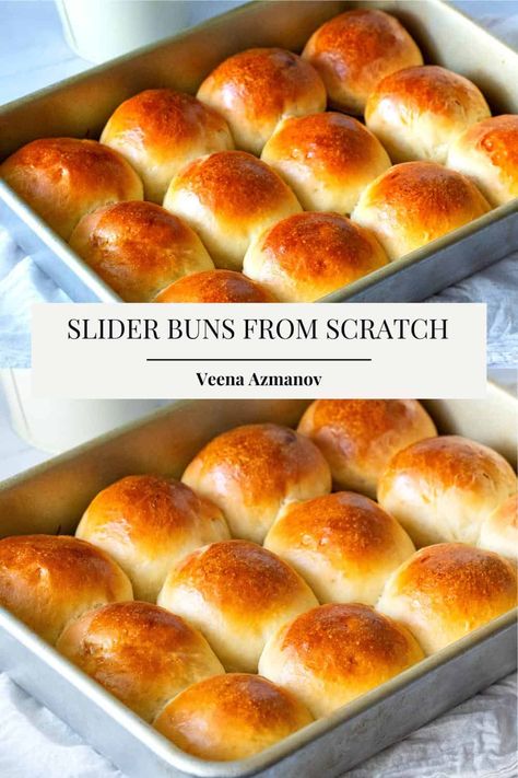 Are you tired of serving mediocre store-bought slider buns that lack flavor and texture? It's time to up your slider game with these homemade buns. Imagine sinking your teeth into rich, irresistibly soft and flavorful slider buns that will leave your guests wanting more. Slider Roll Recipes, Sliders Rolls Recipe, Rolls For Sliders, Homemade Bun Recipe, Bread Sliders Recipe, Bbq Buns Recipe, Bread Roll Recipes Homemade, Cheeseburger Buns Recipe, Quick Bun Recipe