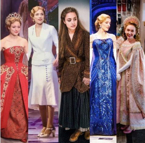 Anastasia Movie Dress, Anastasia The Musical Costumes, Anastasia Moodboard, Princess Luigi, Broadway Anastasia, Anya Anastasia, Anastasia Costume, Broadway Outfit, Anastasia Cosplay