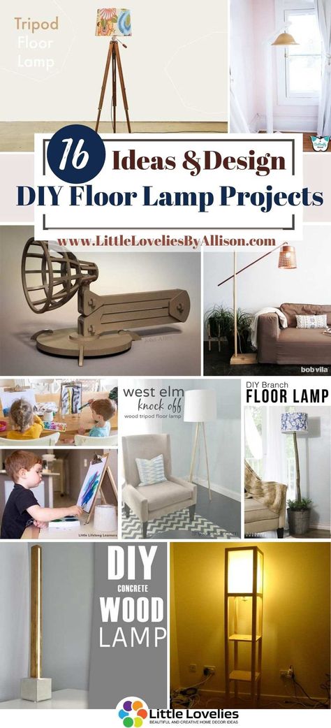 Diy Floor Lamp Ideas, Diy Floor Lamp How To Make, Floor Lamp Makeover Diy, Diy Floor Lamp Shade, Diy Standing Lamp, Diy Floor Lamps, Floor Lamp Redo, Funky Floor Lamps, Floor Lamp Makeover