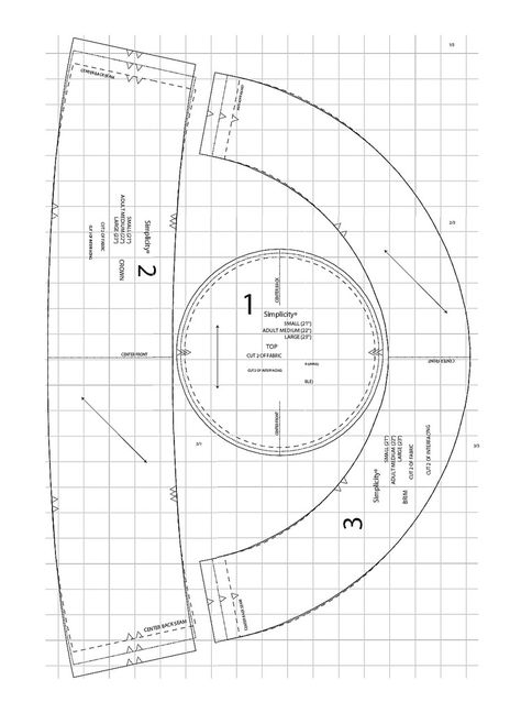 Tutte le dimensioni |Simplicity Misses' Bucket Hat Pattern | Flickr – Condivisione di foto! Newsboy Hat Pattern, Cappello Cloche, Cloche Hat Pattern, Pola Topi, Bucket Hat Pattern, Sewing Hats, Hat Patterns Free, Hat Tutorial, Hat Patterns To Sew