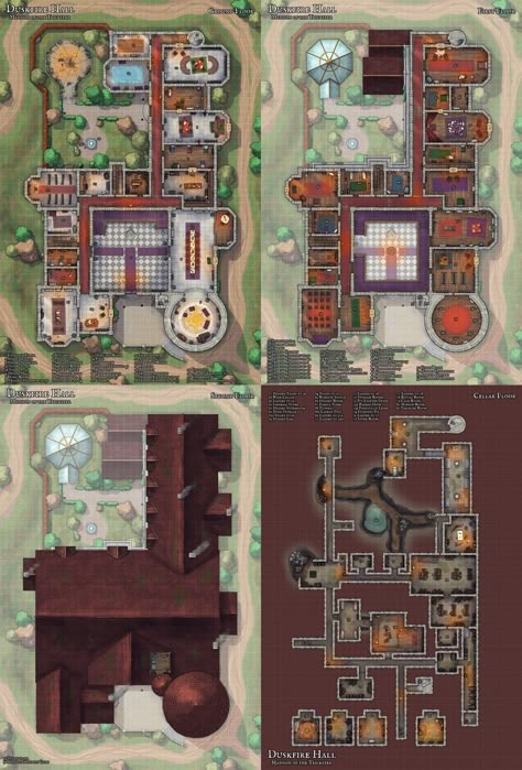 Noble Estate Map Dnd, Dnd University Map, Dnd Mansion Battle Map, Magnificent Mansion Dnd, Dnd Palace Map, Dnd Estate Map, Dnd Manor Map, Mansion Rpg Map, Dnd Mansion Map