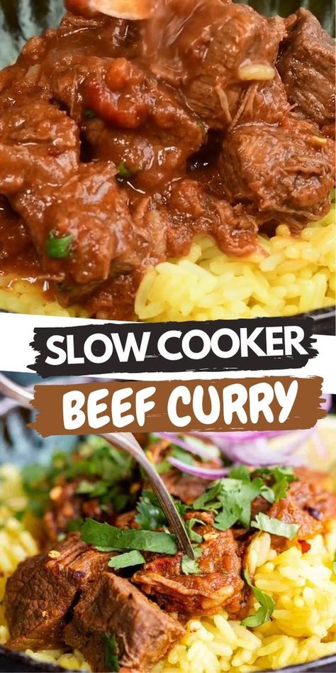 Slow Cooker Curry Recipes, Crock Pot Beef Stew, Slow Cooker Beef Curry, Beef Curry Recipe, Slow Cooker Curry, Crock Pot Beef, Weight Watchers Plan, Slow Cooker Recipes Beef, Pot Beef Stew