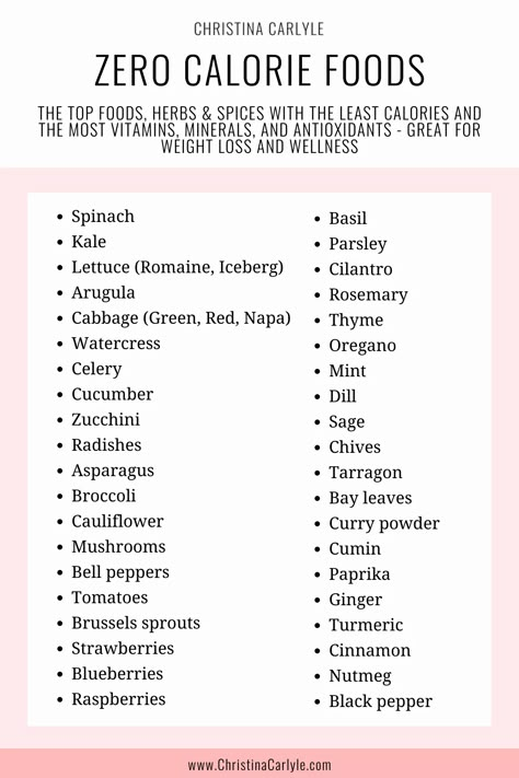 50 of the best zero calorie foods that are lowest in calories but highest in nutrients needed for health and weight loss. Eat these foods and get fit and healthy. Low Cal Foods, Food Calories List, Food Calorie Chart, Low Cal Food, Calorie Chart, Sommer Mad, Zero Calorie Foods, Low Calorie Foods, Best Diet Foods