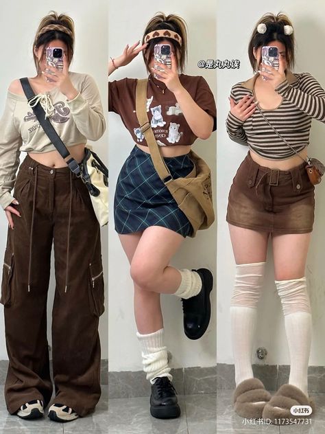 Chubby Fashion Outfits Korean, Chubby Aesthetic Outfit, Chubby Outfit Ideas, Chubby Style, Curvy Casual Outfits, Streetwear Lifestyle, Fashion Kawaii, Girl Fashion Style, Chubby Fashion