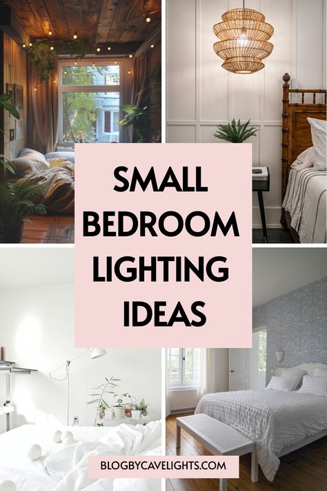 🏠 Want to optimize your bedroom with beautiful bedroom ceiling lighting? Our article reveals the best small bedroom ideas and bedroom lighting solutions to make your space feel bigger and brighter. Click here for the ultimate guide to stylish bedroom lights ideas! 🌟 Bedroom Lighting Plug In, Lighting Small Spaces, Recessed Lighting In Bedroom, Small Bedroom Lighting Ideas, Small Bedroom Lighting, Types Of Bedroom, Bedroom Lighting Ideas, Small Bedroom Makeover, Stylish Bedroom Decor