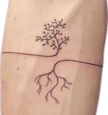 27 Beautiful Tree Tattoos - A Guide to Their Meanings Tree Of Life Tattoos Men, White Tree Tattoo, Cover Up Tree Tattoo, Birth Month Tree, Hawthorn Tree Tattoo, Half Tree Tattoo, Tree Simple Tattoo, Seasons Tattoo Changing, Genealogy Tattoo