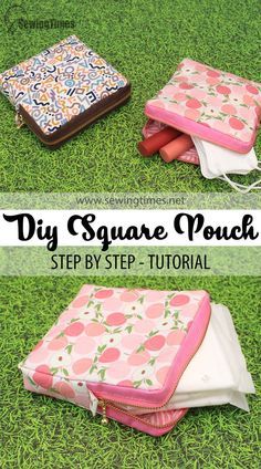 Period Bag Sewing Pattern, Sanitary Bag Diy, Sewing A Pouch Zipper Bags, Pad Bag Pattern, Pad Holder Period, Makeup Bags To Sew, Purse Diy Easy, Pouch Tutorial Zippered, Period Pouch Diy