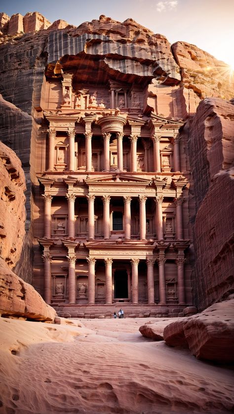 Petra, Jordan! Lost city carved into rose-red cliffs Architecture Antique, City Of Petra, The Lost City, Jordan Travel, Petra Jordan, Ultimate Bucket List, Ancient City, Dream Travel Destinations, Science Facts