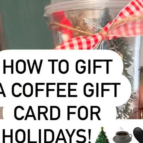 Kaycee Greer on Instagram: "Ever give a gift card & feel like its to impersonal? Here are some fun ways to add a personal touch when gifting gift cards this Holiday season! Great for Birthdays too! @starbucks Follow @thegiftstagram for more gift ideas, guides, seasonal tips & more! . . . . #gift #gifts #gifting #giftingidea #giftingideas #giftingsolutions #giftingseason #giftingmadeeasy #giftingoptions #giftingideas🎁 #holidays #birthday #holidaygiftcards #holidaygifts #holidaygifting #holidaygiftidea #giftcards #giftcardholder #giftguide #christmas #christmasgift #christmasgiftideas #coffee #coffeelover #coffelovers #coffeegift #coffeegifts #coffeegram" Dunkin Gift Card Ideas, Coffee Gift Card Ideas, Starbucks Gift Card Ideas, Starbucks Gift Ideas, Unique Gift Card Presentation, Gifting Gift Cards, Coffee Gift Card, Gift Card Presentation, Coffee Gifts Card