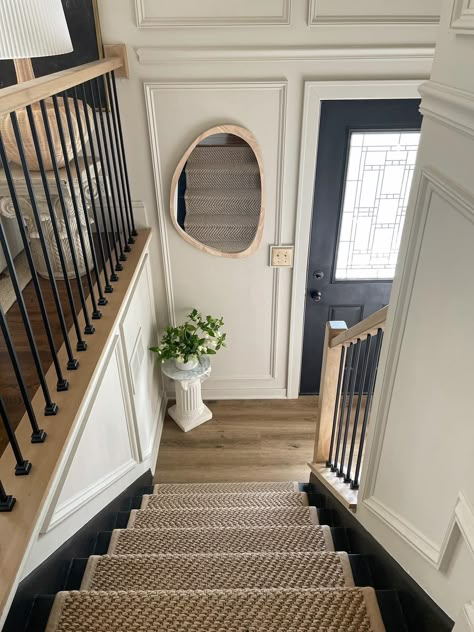 Split Foyer Remodel, Split Entry Remodel, Bi Level Homes, Split Level Entryway, Raised Ranch Remodel, Entry Remodel, Foyer Remodel, Stairs Renovation, Split Level Remodel