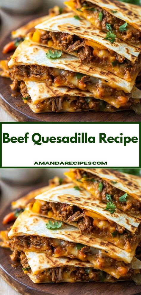 Discover the joy of easy cooking with this Beef Quesadilla Recipe! With its rich flavors and quick preparation, it's the perfect option for weeknight dinners, ensuring your family enjoys a satisfying meal together. Beef Quesadilla Recipes, Quesadilla Recipes Beef, Cheese Quesadilla Recipe, Ground Beef Quesadillas, Beef Quesadillas, Quesadilla Recipe, Cheese Quesadilla, Quesadilla Recipes, Recipes Beef