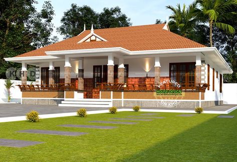 Kerala home design Kerala Home Design Small Houses, Kerala Traditional House Exterior, Kerala Style House, Traditional Indian Houses, House Design Kerala, Home Tiles Design, Small House Design Kerala, Kerala Traditional House, Kerala Home Design