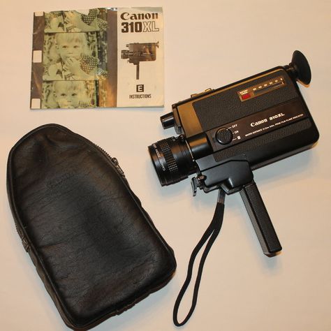 1970s Canon 310XL Super 8MM Movie Camera. 70s Film Camera, 70s Camera, Old Movie Camera, Losing Focus, Vintage Cameras Photography, Gale Weathers, 8mm Camera, Baby Boomers Memories, Super 8mm