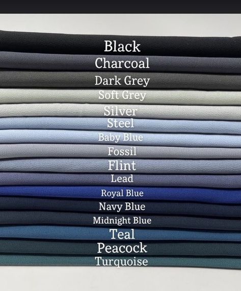 Colour Shade Card, Colour Coordination, Elegant Hijab, Hijab Colors, Color Knowledge, Color Mixing Chart, Colour Combinations Fashion, Color Combos Outfit, Shade Card