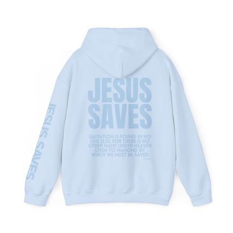 Jesus Is The Light, Acts 4 12, Eternal Light, Jesus Clothes, Uplifting Gifts, Christian Hoodies, Biblical Verses, Follow Jesus, Light Of The World