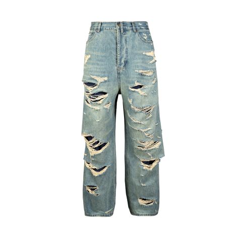 Baggy Ripped Jeans, Denim Pants Mens, Oversized Jeans, Baggy Denim, Mens Fashion Streetwear, Y2k Jeans, Mens Pants Fashion, Men Fits, Fashion Streetwear