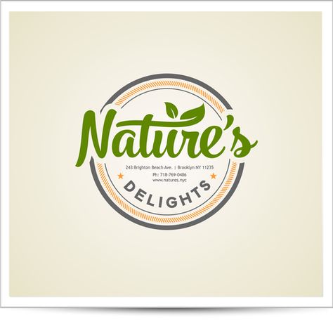 NATURE'S DELIGHTS - Nature's Delights We are a family owned gourmet store that specializes in coffee, nuts, dried fruits and confections... Organic Food Logo, Healthy Food Logo, Fruit Logo, Food Logo Design, Food Logo, Logo Gallery, Logo Food, Organic Food, Dried Fruits