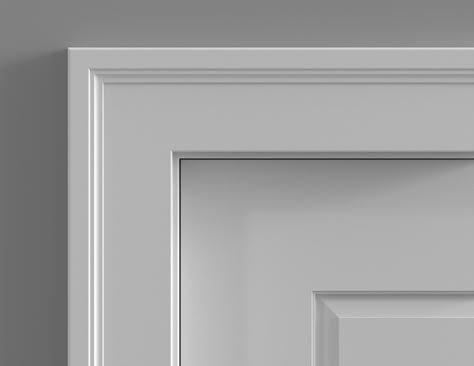 Architrave Door Frames, Wood Trim Decor, Door Casing Trim, Kitchen Chair Rail, Door Casing Ideas, Skirting And Architrave, House Columns, Architrave Door, Baseboard Styles