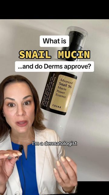 Lindsey Zubritsky, MD, FAAD on Instagram: "Demystifying and explaining snail mucin 🐌: how it’s collected, why it works, and what benefits it offers. I’ve incorporated this into my skincare routine both in the morning and evening and have noticed a huge improvement in the hydration levels in my skin. Are you a snail mucin fan? Let me know if it’s worked for you ⬇️ PMID: 34708024" Cosrx Skin Care Routine, Skin Video, Snail Essence, Cosrx Snail Mucin, Cosrx Snail, Snail Cream, Homemade Moisturizer, Snail Mucin, Dermatological Skin Care