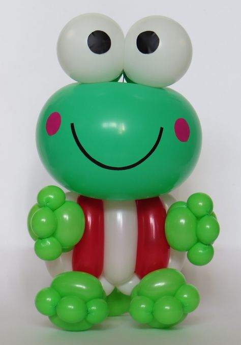 Keroppi the frog of balloons :) Candy Cup, Animation Characters, Balloon Twisting, Balloon Sculptures, Balloon Dog, Balloon Animals, Decoration Party, Hello Kitty And Friends, The Frog