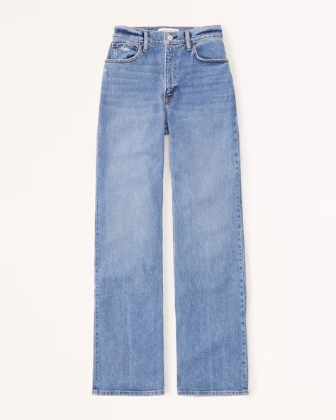 Women's High Rise 90s Relaxed Jean | Women's Bottoms | Abercrombie.com High Rise 90s Relaxed Jean, Wardrobe Consultant, Abercrombie Jeans, Spring Capsule Wardrobe, Transition Outfits, Fame Dr, Abercrombie And Fitch Jeans, Relaxed Jeans, Spring Fashion Trends