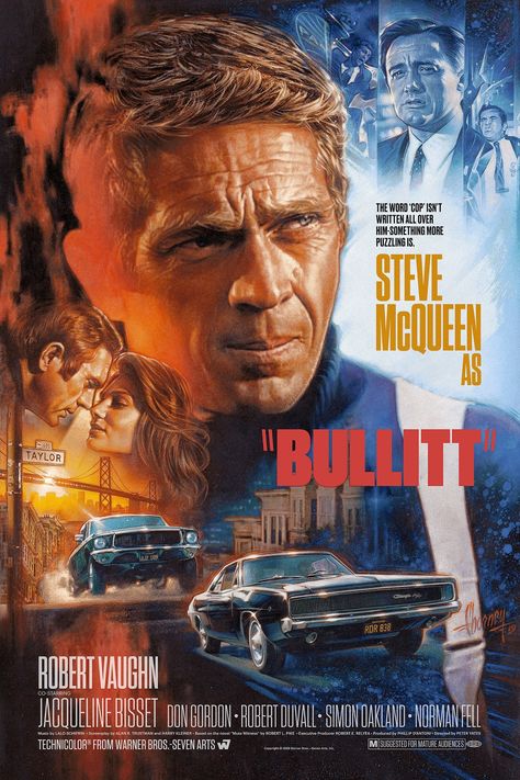 Bullitt (1968) [1365  2048] by Steven Chorney Bullitt Movie, Steve Mcqueen Bullitt, Steve Mcqueen Style, Robert Vaughn, Vintage Films, Jacqueline Bisset, Filmy Vintage, Steve Mc, Film Vintage