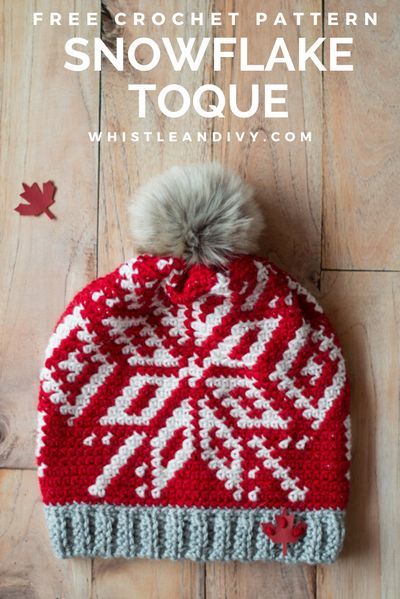 Beanie Diy, Toque Pattern, Woodland Squirrel, Fair Isle Crochet, Fair Isles, Crochet Hat Free, Crochet Knit Hat, Bonnet Crochet, Crochet Beanie Pattern