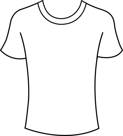 Shirt Coloring Page, Clothing Coloring Pages, Clothes Coloring Pages, Shirt Outline, Shirt Clipart, Shoe Art Drawing, Tshirt Drawing, Clothing Themes, Fashion Design Template