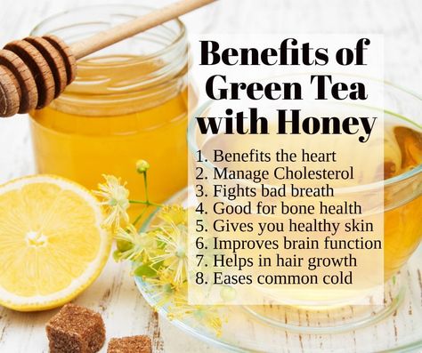 Green Tea With Honey, Tea With Honey, Benefits Of Green Tea, Green Tea And Honey, Honey Shop, Honey Benefits, Bee Farm, Green Tea Benefits, Improve Brain Function