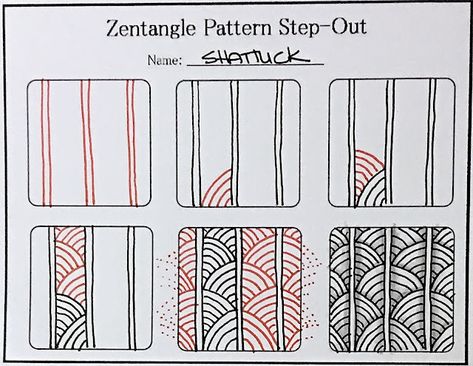 Zentangle For Beginners, Trin For Trin Tegning, Easy Zentangle Patterns, Glass Drawing, Zen Doodle Patterns, Draw Hands, Zentangle Tutorial, Drawing Hair, Tangle Pattern