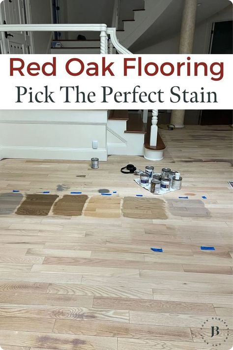 Transforming your red oak floors with a new stain color is a great way to modernize and update your home.10 stain colors on raw red oak Bona Nordic Seal, Red Oak Hardwood Floors Stains, Oak Hardwood Floors Colors, Red Oak Wood Floors, Hardwood Floor Stain Colors, Oak Floor Stains, Floor Stain Colors, Wood Floor Stain Colors, Weathered Oak Stain