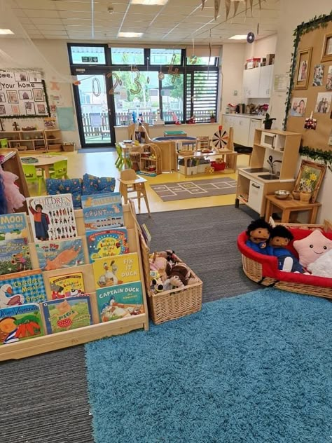 Ecers Preschool Classroom Layout, Classroom Inspo Preschool, Preschool Classroom Layout Ideas, Daycare Center Setup, Classroom Inspiration Preschool, Early Childhood Classroom Layout, Preschool Library Center Ideas Reading Corners, Early Childhood Classroom Ideas, Preschool Classroom Asthetic