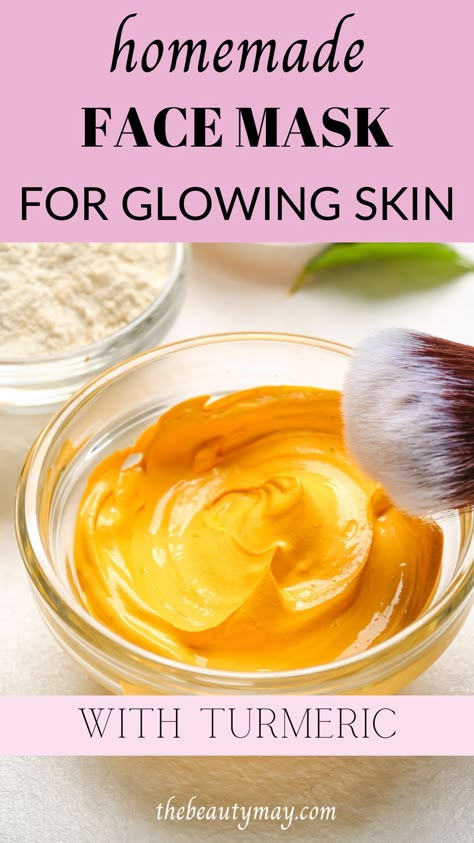 One of the simplest and most effective ways to pamper yourself is with this wonderful homemade face mask for glowing skin with turmeric! Homemade Exfoliating Face Mask, How To Get Your Skin To Glow Natural, Brightening Mask Diy, Papaya Face Mask Homemade Glowing Skin, Healing Face Mask Diy, Tumeric Face Mask Recipes, Exfoliating Face Mask Diy, Diy Glowing Face Mask, Turmeric Face Mask Recipe