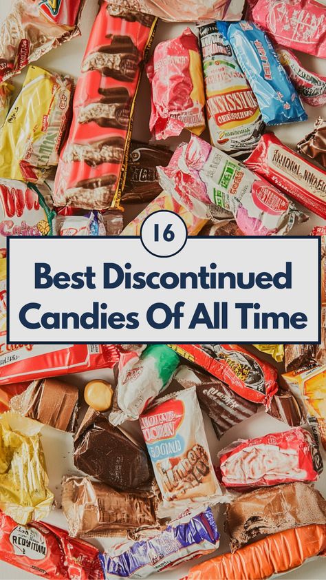 A collection of discontinued candies featuring nostalgic favorites like Marathon Bars and Butterfinger BB's, perfect for reliving sweet memories from the past. Old Fashioned Candy Store, Names Of Candy, 1970s Candy, Old Time Candy, Discontinued Food, Candy For Sale, Old School Candy, York Peppermint Patty, Candy Lady