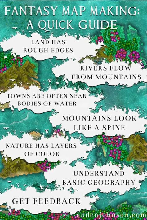 Fantasy Map Making: A Quick Guide - Auden Johnson Making A Fantasy World, How To Make A Fantasy World, Fantasy Map Making Ideas, Make Your Own Fantasy Map, How To Make A Fantasy Map, Rice Map Ideas, Diy Fantasy Map, Rice Map, Creating A Fantasy World