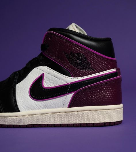 WMNS Nike Air Jordan 1 Retro Mid SE #Bordeaux available now at both locations & online via Solefly.com $135 USD Air Jordan 1 Retro Mid, Jordan 1 Retro Mid, Nike Air Jordan 1 Retro, Nike Air Jordan 1, Air Jordan 1 Retro, Jordan 1 Mid, Jordan 1 Retro, Air Jordan 1, Nike Air Jordan