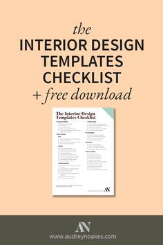 What templates do you need as an interior designer? Free checklist download Free Interior Design Software, Interior Design Business Plan, Learn Interior Design, Interior Design Template, Interior Design Career, Interior Design Programs, Interior Design Student, Interior Design Portfolios, Interior Design Books