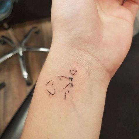 Tatoo Dog, Font Tato, Dog Memorial Tattoos, Marvel Tattoos, Meaningful Tattoos For Women, Cat Tattoos, Inspiration Tattoos, Disney Tattoo, Tiny Tattoo