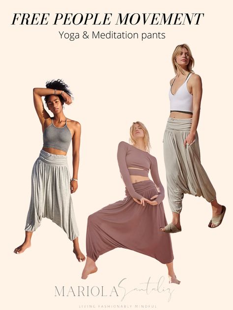 Yoga Dresses For Women, Baggy Yoga Pants Outfit, Yoga Instructor Outfit, Yoga Outfit Ideas, Yoga Clothes Boho, Yogi Style, Baggy Yoga Pants, Yoga Outfits For Women, Baggy Clothes Outfit