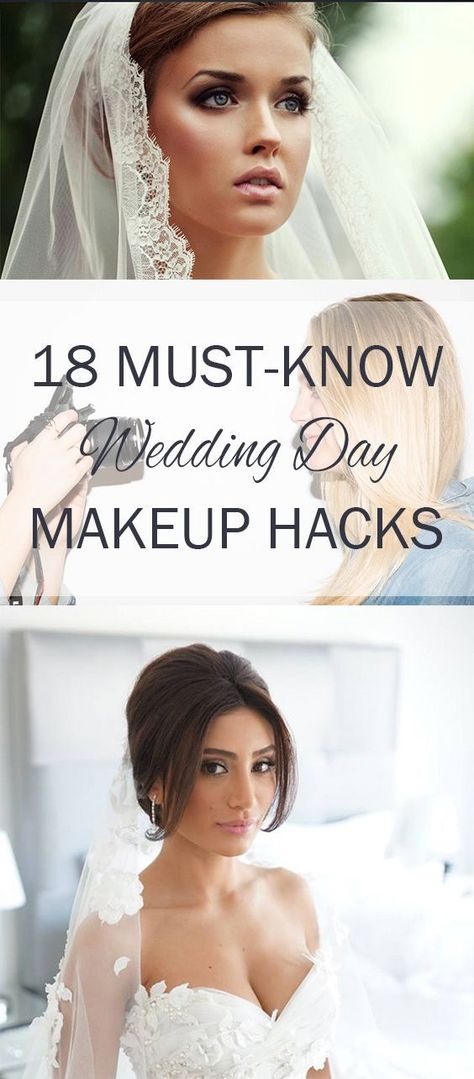 Wedding Day Makeup, Makeup Hacks, Beauty Hacks, Popular Pin, Wedding Day Beauty. Amazing Wedding Makeup, Diy Wedding Makeup, Beautiful Wedding Makeup, Bridal Makeup Tips, Gorgeous Wedding Makeup, Wedding Hairstyles And Makeup, Best Wedding Makeup, Wedding Day Tips, Wedding Makeup Tips